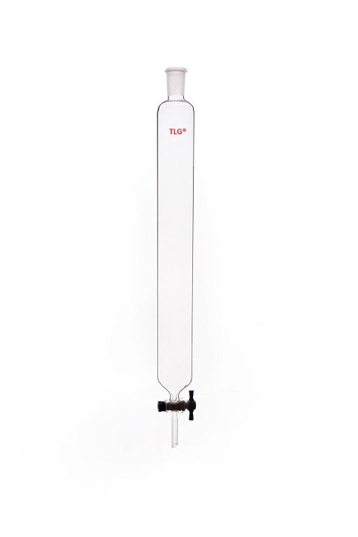Chromatography, Column, 24/40 joint, PTFE Stopcock bore 4mm, Column O.D 60mm, Column I.D. 53mm, Effective length 18inch/457mm