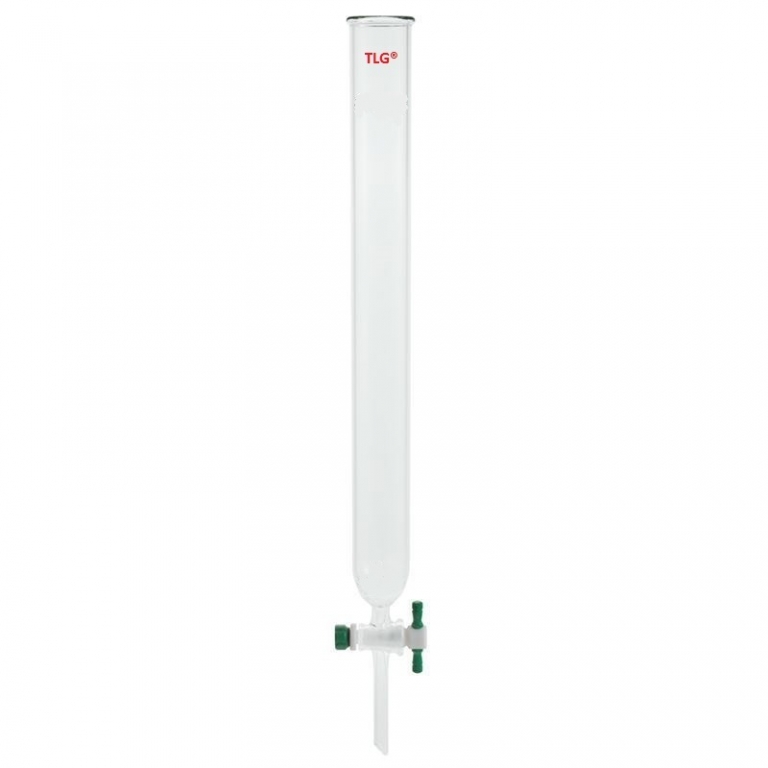Chromatography, Column, PTFE Stopcock bore 2mm, Column O.D 32mm, Column I.D. 26mm, Effective length 12inch/305mm