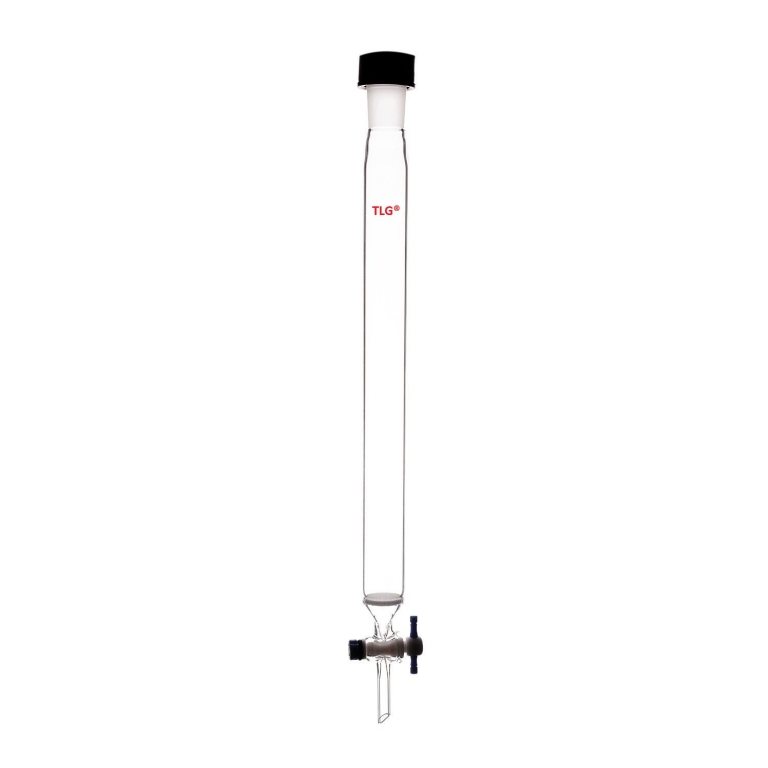 Chromatography, Column, Fritted Disc, Rodaviss Joint 24/40, PTFE Stopcock bore 2mm, Column O.D 46mm, Column I.D. 40mm, Effective length 12inch/305mm