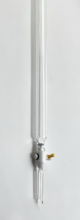 Glass Chromatography Columns with PTFE Stopcock Assembly, 120mL, 300mm Length,22mm ID
