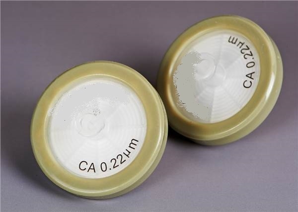 Filtre seringue, acétate de cellulose (CA), (hydrophile), pores 0,22 µm, diamètre 25 mm