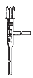 Valve, High Vacuum, PTFE, O-Ring, 90°, 0-8mm