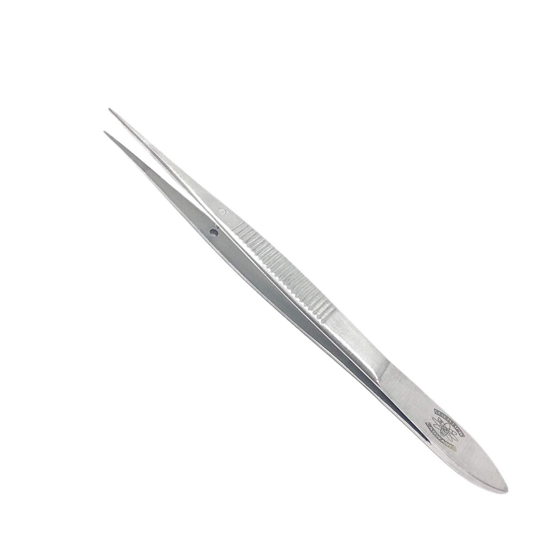 Laboratory Forceps, Made Of Stainless, Fine Tips, Length 126mm
