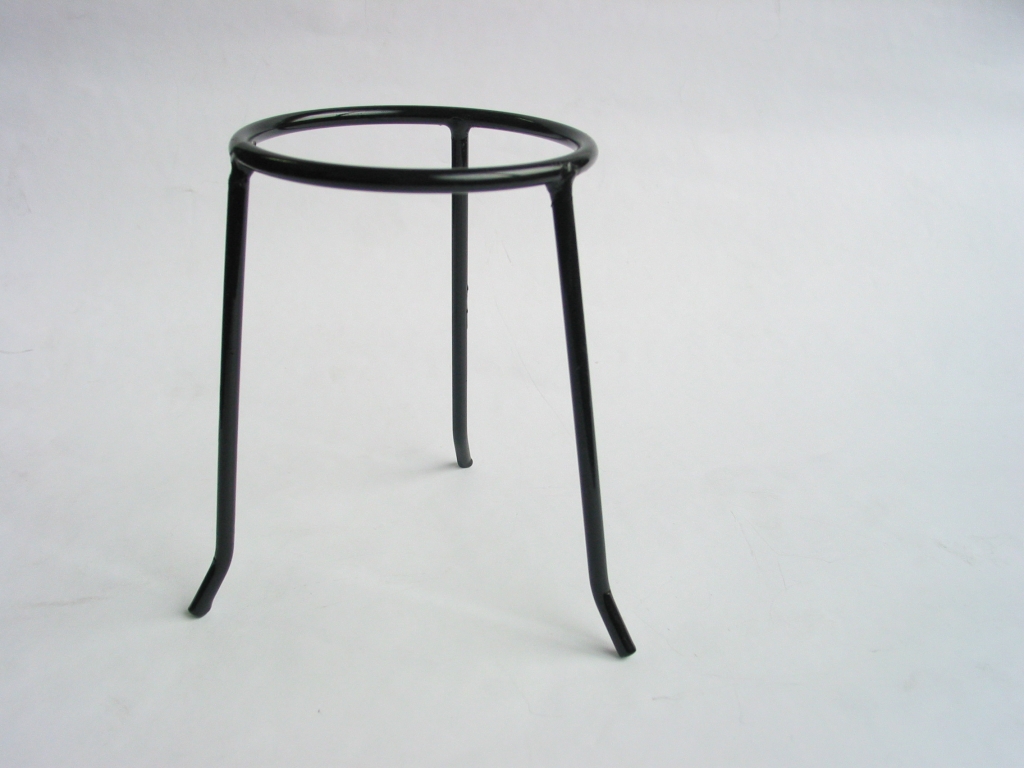 Tripods, Circular top, Stainless Steel, 125mm