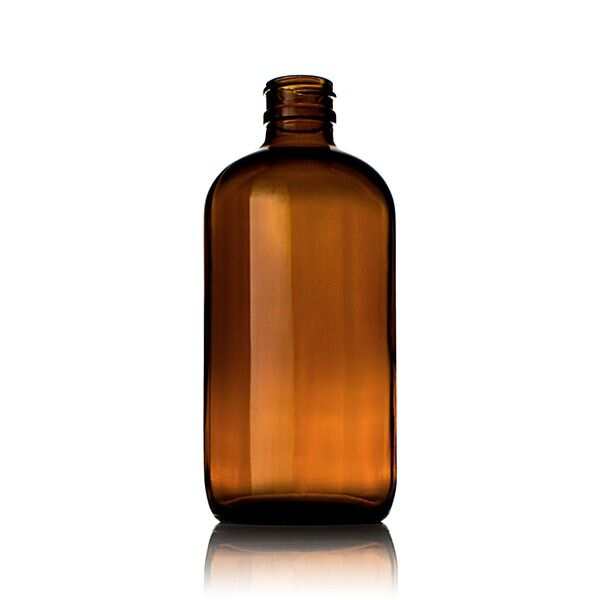 Amber Glass Straight sided Jar Precleaned and Assembled with a 55-400 Polypropylene caps with F217 Liner -60mL