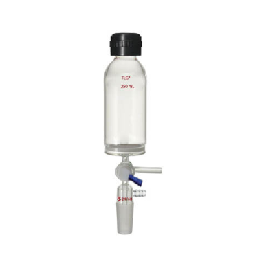 Vessel, With Lower Joint And T-Bore PTFE Plug, Capacity 500mL, Porosity Coarse, GL Thread 32