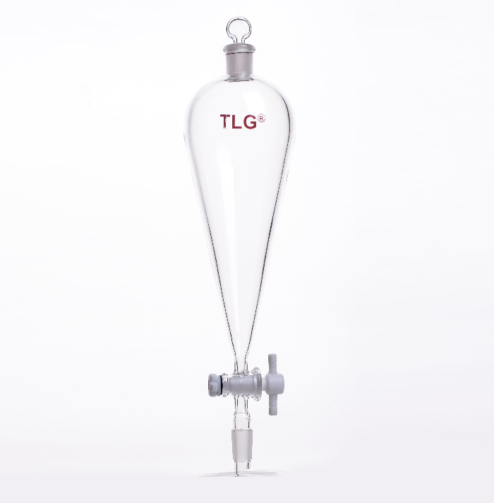 Funnel, Separatory, Teflon® Stopcock 2mm, Capacity 125mL, Stopper Joints 19/22, Stopper Glass