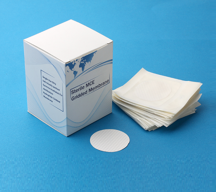 MCE Gridded Membrane Filter, Individually package, White, Sterile, 0.22(µm), 47(mm),With Pad