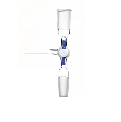 Adapter, Flushing, Top Socket and Lower Cone Joint, 14/20 joint