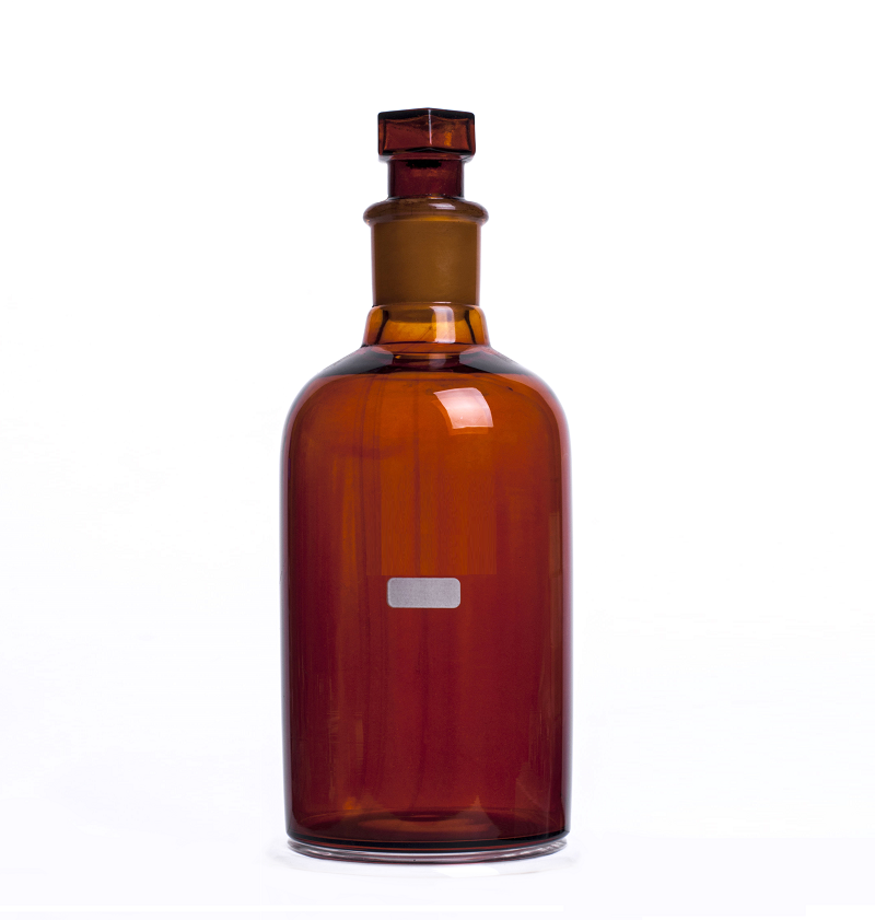 Bottles Reagent, Narrow Mouth, Amber Glass, 500 mL
