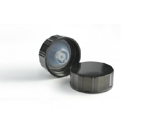 Black Phenolic Caps With Polycone Liner for Dram Vials, GPI 20-400