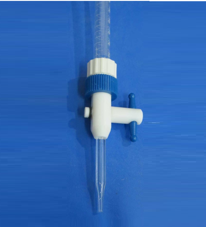 Economy Grade Burets with Replaceable PTFE Stopcock, Capacity 50ml, Graduation Interval .10 ml, Approx O.D * Height 14*740mm