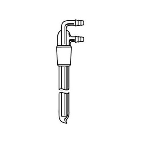 Condenseur, Cold Finger, Avec Drip Tip, joint 19/22, longueur sous joint 100mm, raccord tuyau 8mm