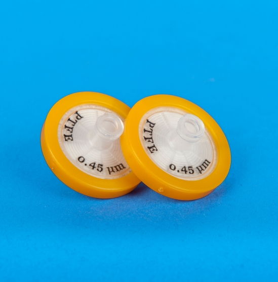 Syringe Filter, Polytetrafluorethylene, PTFE(Hydrophobic), 0.22µm, 04mm Diameter