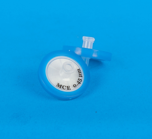 Syringe Filter, Mixed Cellulose Ester, MCE (Hydrophilic), Pore 0.45µm, Diameter 25mm