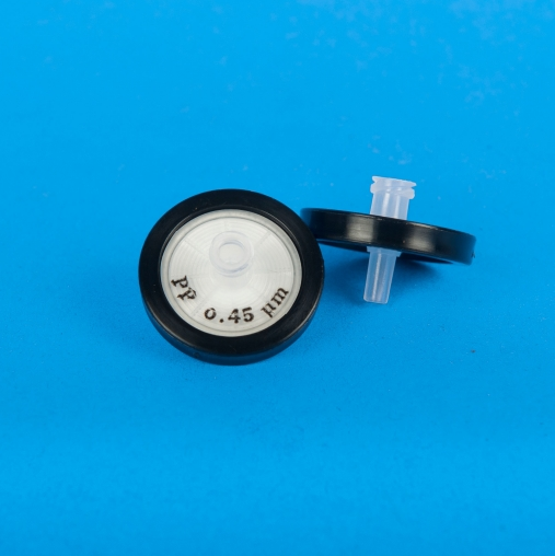 Syringe Filter, Polypropylene. PP(Hydrophobic), Pore 0.22µm, Diameter 25mm