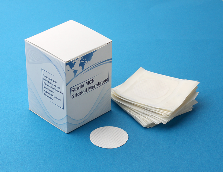 MCE Gridded Membrane Filter, Individually package, White, Sterile, 0.45(µm), 47(mm),With Pad