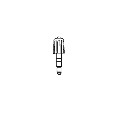 Plug, High Vacuum Valve, PTFE Stem, Viton O-Ring, 0-8mm