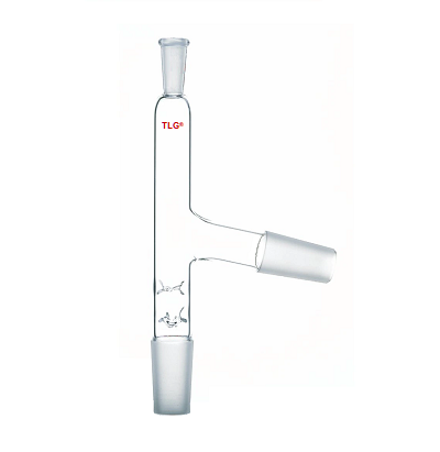 Adapter, Distillation Connecting, Vigreaux, 10/18 Top joint, 24/40 Bottom joint and Side joint