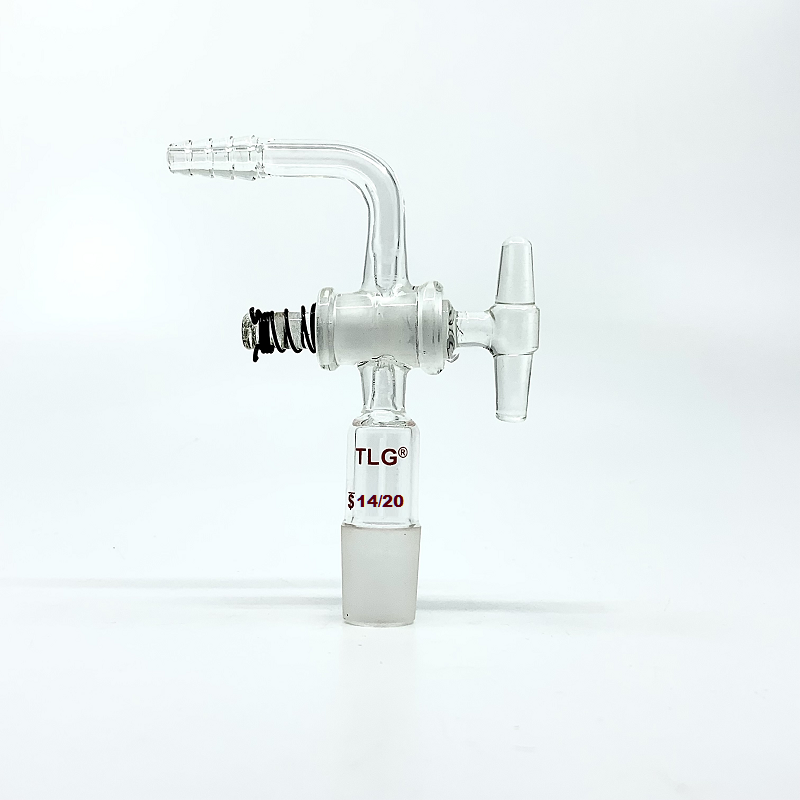 Adapter, Flow Control, Glass Stopcock 90°, Inner Joint (Cone Joint), 14/20 joint