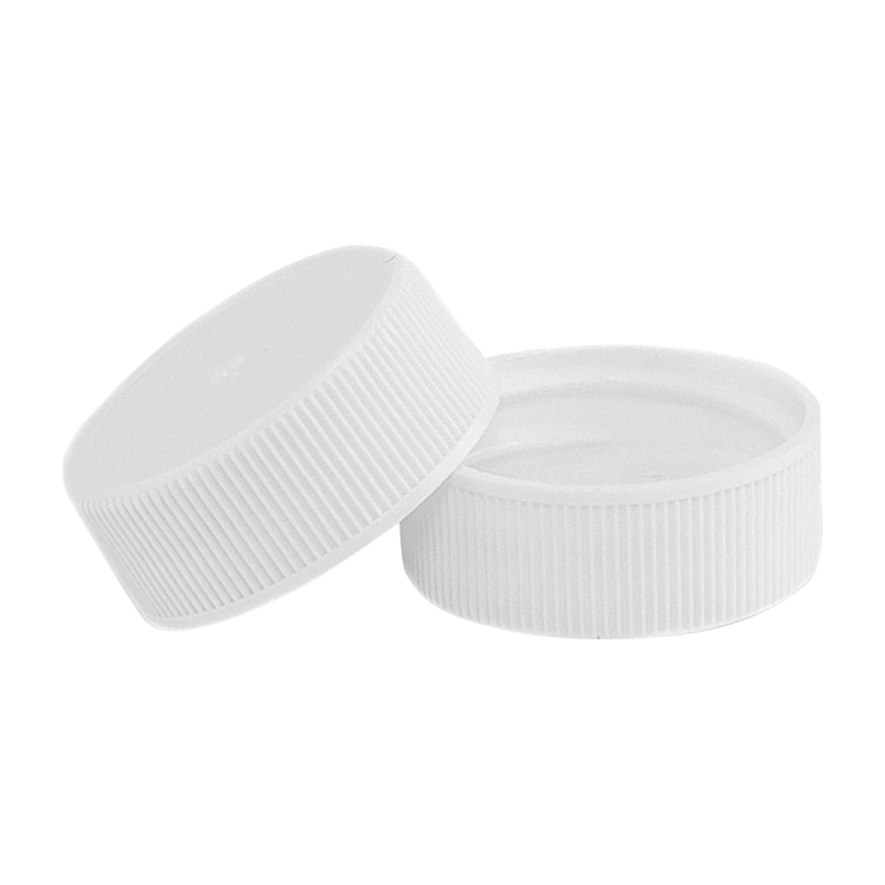 White Ribbed Polypropylene Cap, Neck finish 28/400, F-217 Liner