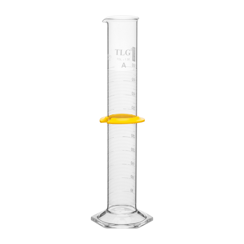 CERTIFIED ,Cylinders, To Delivery (TD) Class A, White Scale, With Single Metric Graduations, Bumper, Capacity 500mL, Graduation Interval 25 to 500, Tolerance ±1.30, As Per USP Standards