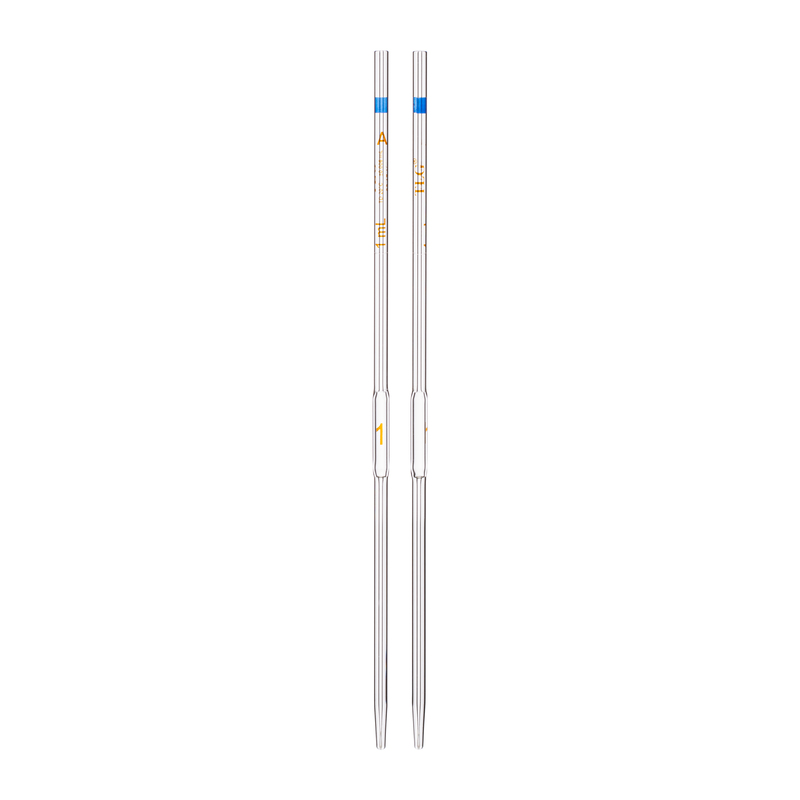 Pipette Volumetric, With One Mark, Accuracy As Per Class A, Capacity(mL) 1, Individually Serialized ,Tolerance ±0.006 mL, As Per USP Standards