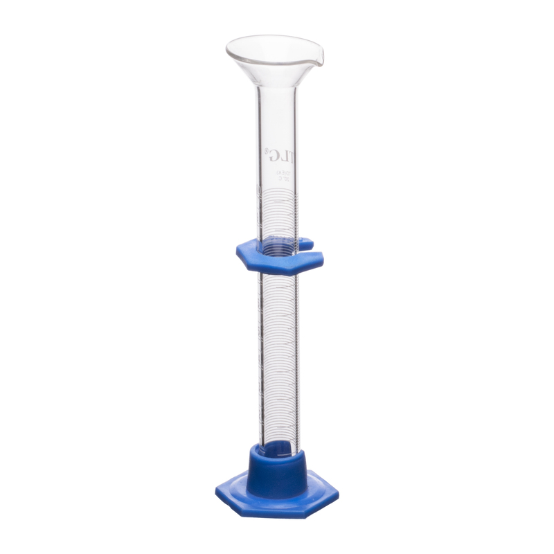 Cylinders, To Deliver, Single Metric Scale, Plastic Hexagonal Base , Capacity 10mL, Graduation Interval 0.4 to 20, Sub Division 0.2mL
