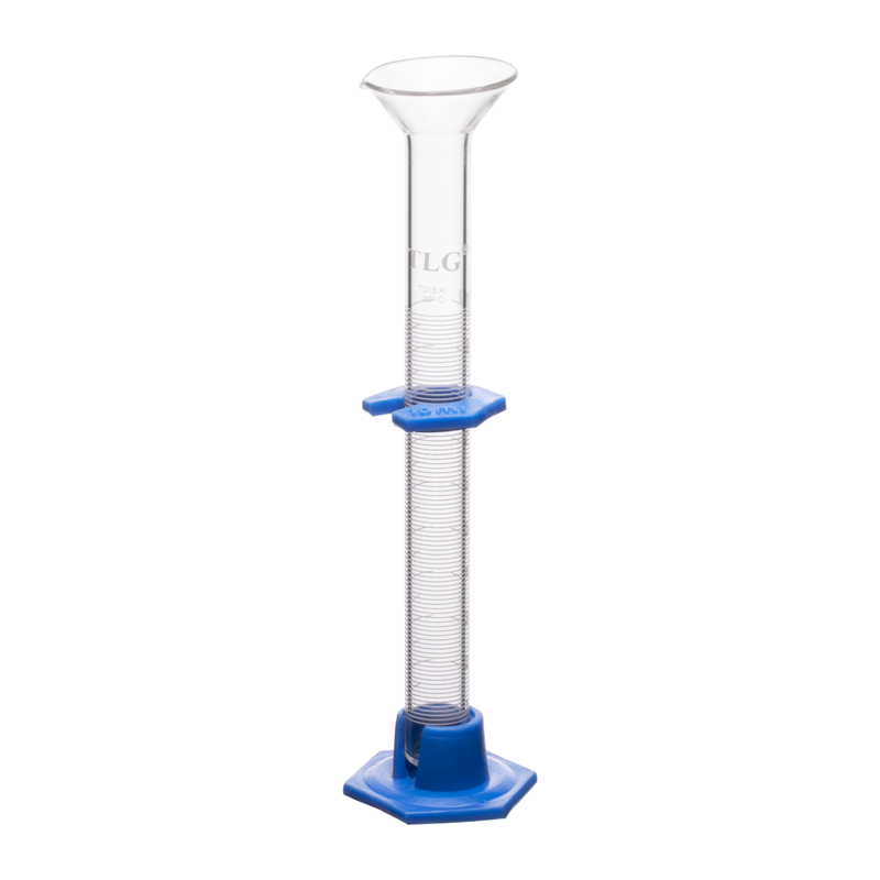 Cylinders, To Deliver, Single Metric Scale, Plastic Hexagonal Base , Capacity 10mL, Graduation Interval 0.4 to 20, Sub Division 0.2mL