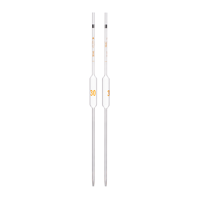 Pipette Volumetric, With One Mark, Accuracy As Per Class A, Capacity(mL) 30, Individually Serialized, Tolerance ±0.03 mL, As Per USP Standards