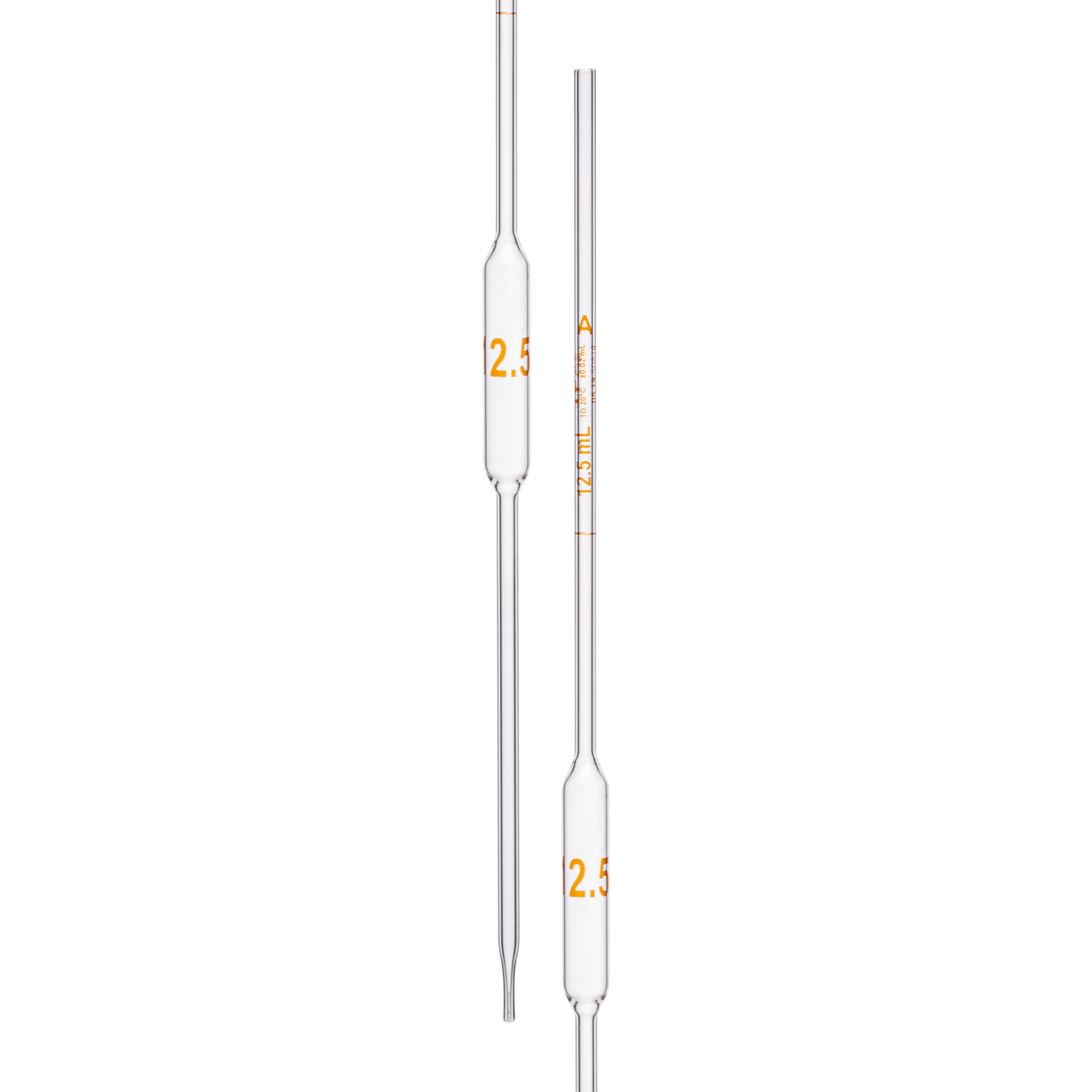 Pipette Volumetric, With One Mark, Accuracy As Per Class A, Capacity(mL) 12.5, Individually Serialized ,Tolerance ± 0.02 mL, As Per USP Standards