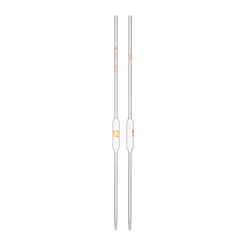 Pipette Volumetric, With One Mark, Accuracy As Per Class A, Capacity(mL) 12, Non Serialized, Tolerance ±0.02 mL, As Per USP Standards