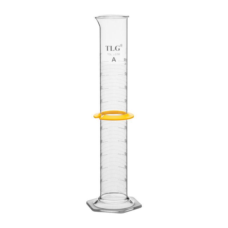 Cylinders, To Deliver (TD) Class A, White Scale, With Single Metric Graduations, Bumper, Capacity 1000mL, Graduation Interval 50 to 1000, Tolerance ±2.50, As Per USP Standards