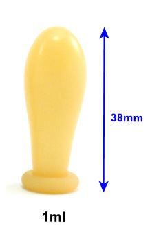Short Form- Rubber Bulbs, Natural For Pasteur Pipettes,1mL